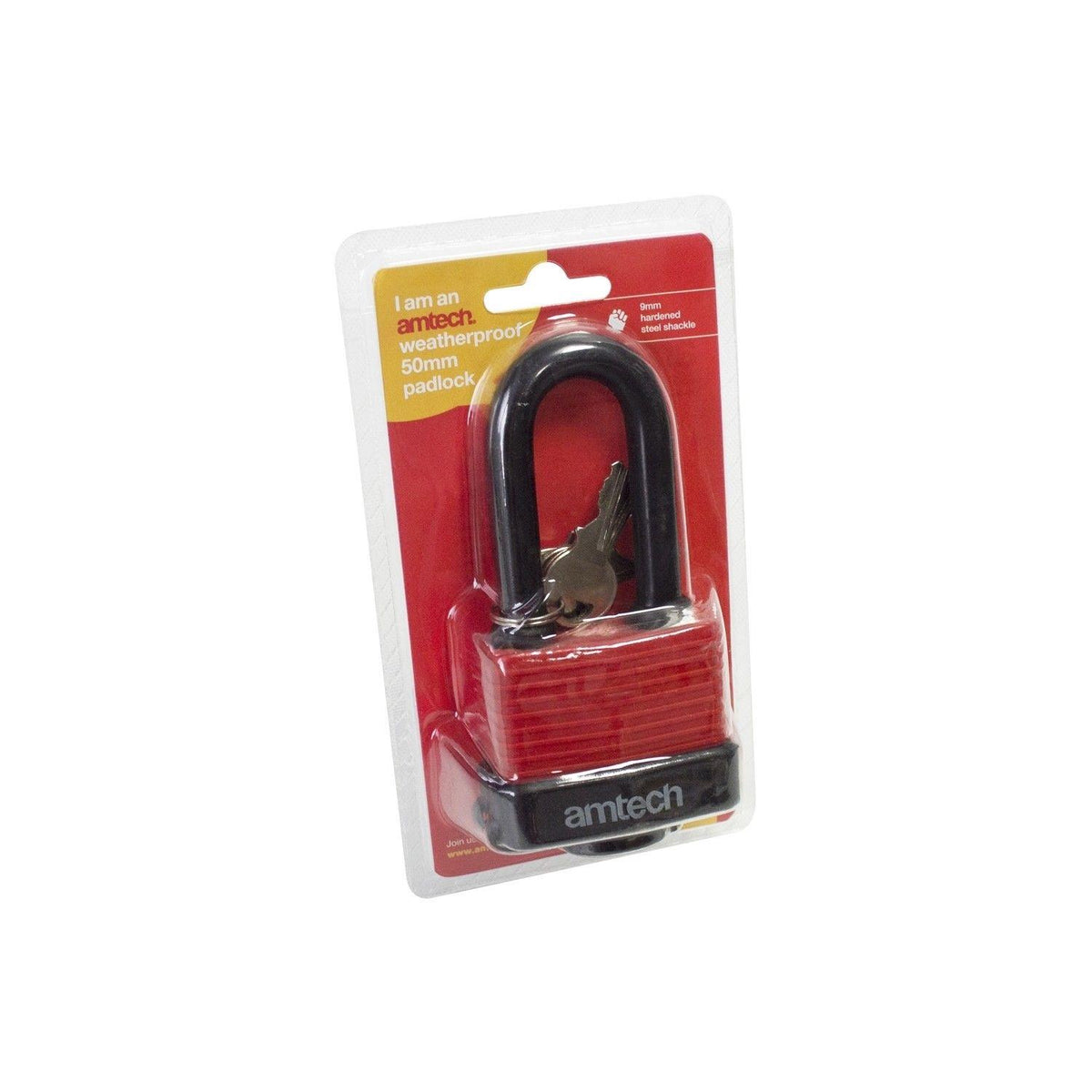 AMTECH PADLOCKS SHACKLE WEATHERPROOF 50MM DG Domestics