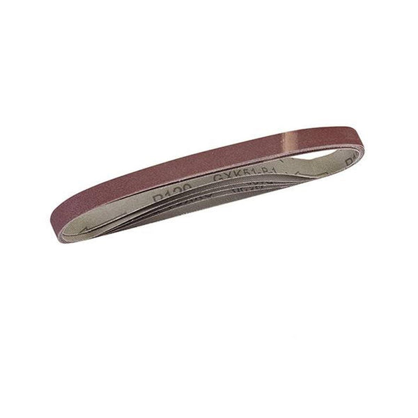 120 Grit Fine Sanding Belts 13 x 457mm for Silverline 247820 Power Belt File - Pack of 5