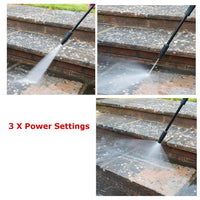 AIR COOLED 2100W 165 BAR PRESSURE WASHER JET WASH CAR & HOME SILVERLINE 943676