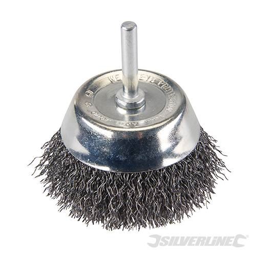 Silverline PB04 Rotary Steel Wire Cup Brush 75mm