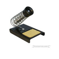 METAL SILVERLINE SOLDERING IRON STAND + CLEANING PAD Hobby/DIY/Electronic