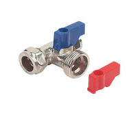 Genbra Straight Washing Machine Tap - 15mm x 3/4"