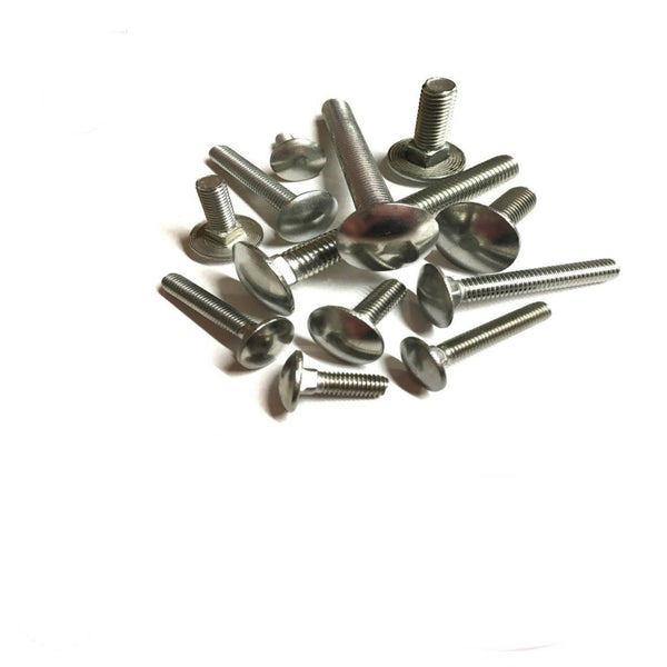 M10 X 100mm COACH BOLTS CUP SQUARE HEXAGON CARRIAGE BOLT SCREWS BZP NUTS WASHER