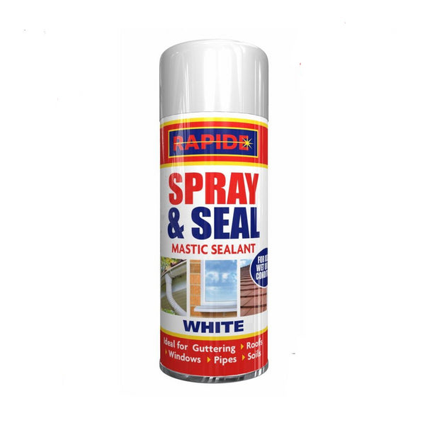 Leak Stop Spray N Seal Pipe Gutter Roof Mastic White Waterproof Sealant