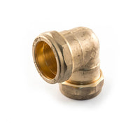 Navigator Elbow UK Compression 90° - 22mm Brass Pack of 2