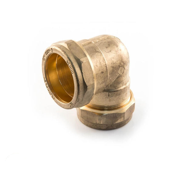 Navigator Elbow UK Compression 90° - 22mm Brass Pack of 2