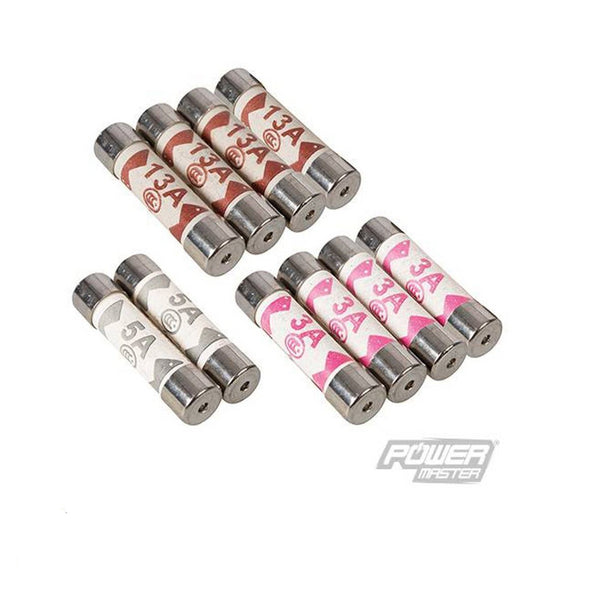 10PC Mixed Replacement Cartridge Fuses for Domestic Plugs Top Mains