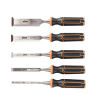 5 Piece Triton TWCS5 Wood Chisel Set 6mm - 32mm Steel Striking Cap & Tool Pouch