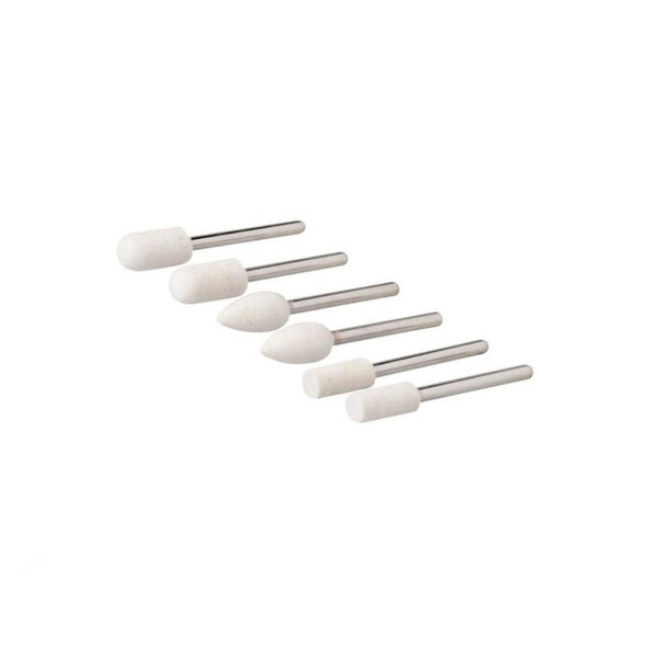 6, 8MM DIA ROTARY TOOL FELT POLISHING POINT SET 6PCE 427645
