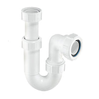 McAlpine 1 1/2" Adjustable Tubular Swivel P Trap - ASC10