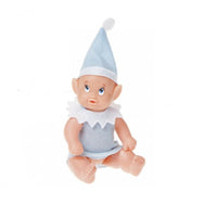 Blue Elf Baby Put On The Side or Christmas Accessory For Shelf Boy Girl