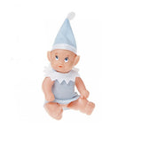 Blue Elf Baby Put On The Side or Christmas Accessory For Shelf Boy Girl