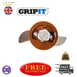 GRIP IT PLASTERBOARD FIXINGS & SCREWS HOLLOW CAVITY WALL GRIPIT 15, 18, 20, 25mm[Brown 20mm - 93kg,1 Pack of 4]