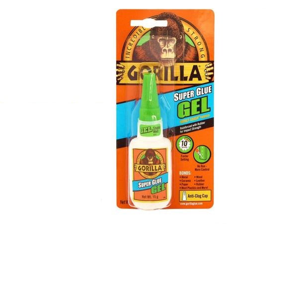 Gorilla Gorila Super Glue Gel 15g Adhesive For Metal Plastic Paper Glass Shoe