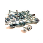 M6x100mm COACH BOLTS CUP SQUARE HEXAGON CARRIAGE BOLT SCREWS BZP NUTS WASHER