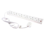 6 Gang Individually Switched 2 Metre Extension Lead