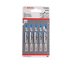 Bosch T118A Jigsaw Blades For Metal Cutting. Pack of 5