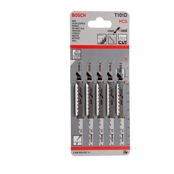 Bosch T101D HCS Jigsaw Blades For Wood Speed and Clean Cut.