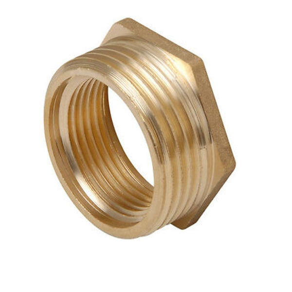 Navigator Brass Threaded Hexagon Bush 1" BSP PM x 1/2"