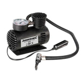 Silverline 12V Mini Air Compressor Inflator 250PSI Car Bike Tyre Dinghies