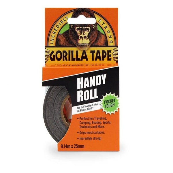 GORILLA GLUE TAPE Handy Roll Black 9.14m x 25mm