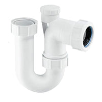 McAlpine 1 1/4" Anti-Siphon Tubular Swivel P Trap - SA10V