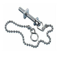 12" 300mm BathRoom/Kitchen Basin Plug Chrome Chain S Hook End Holder