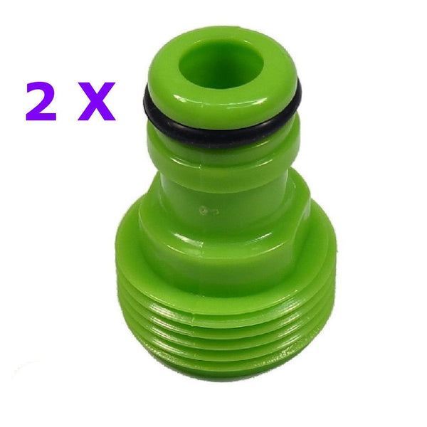 Double Male Tap & Accessory Adaptors 3/4 - 1/2" PACK OF 2