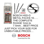 Genuine BOSCH 4.5MM (Pack of 10Nos) HSS-G JOBBER METAL DRILL BITS 2608595061