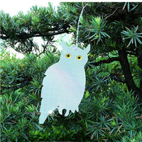 4 Bird Reflective Scarer Repellent Owl Bell Chimes Scare Birds Away Pest Control